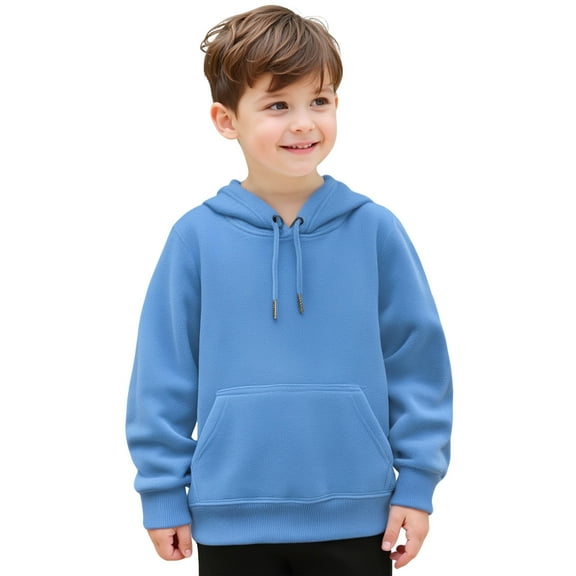 Kids Girls Hoodies Long Sleeve Lightweight Pullover Loose Sweatshirt Blue Hoodies kids Warm Fall Winter Clothes Toddler Boys Clothes 4T