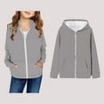 thumbnail image 1 of Kids Girls Hoodies Zip up Hoodie Casual Long Sleeve Hoodie Sweatershirt Pullover Winter Clothes 9-10 Years Girl Clothes, 1 of 4