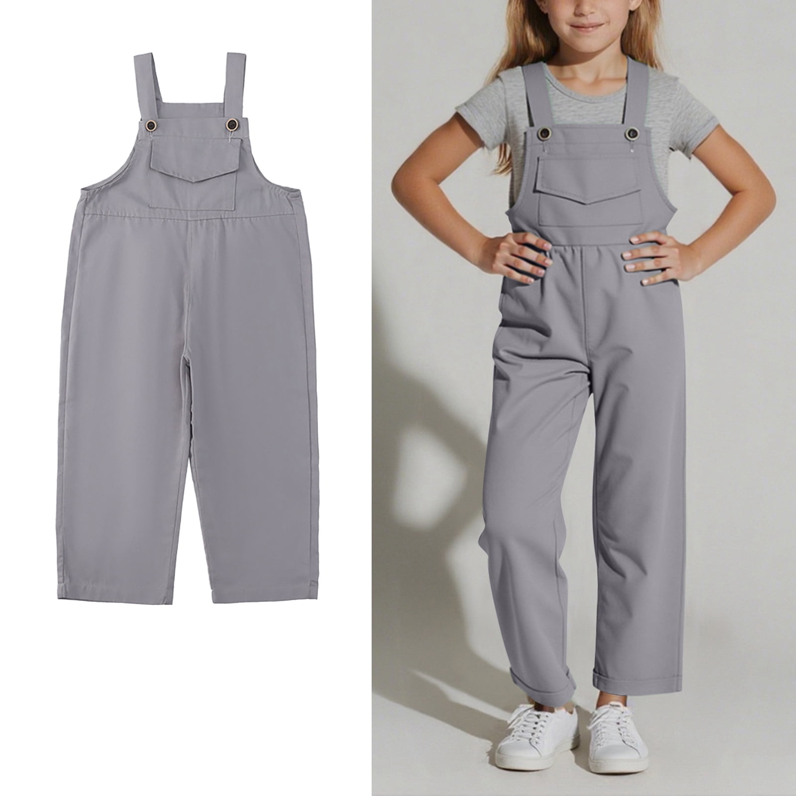 Toddler Girls Jumpsuit Girls Overalls Kids Casual Sleeveless Girls
