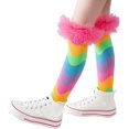 thumbnail image 1 of Kids Girls Knee High Socks Gift Long Crazy Silly Tall Funny Boot Child Fun Socks, 1 of 4