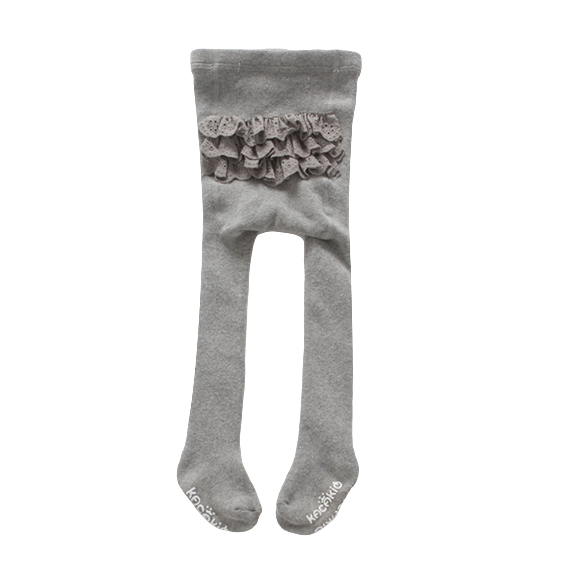 Girls' Bunny Print Leggings 2-Pack (3T-6T) - Soft Stretch Full Length Pants, Pink & Grey