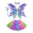 thumbnail image 2 of Girls Fairy Costume Set With LED Butterfly Wings - Tutu, Wand & Headband For Ages 3-8 2 of 12