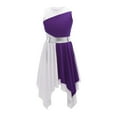 thumbnail image 1 of Kids Girls Liturgical Praise Lyrical Dance Dress Asymmetrical Hem Dress, 1 of 7