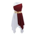 thumbnail image 1 of Kids Girls Liturgical Praise Lyrical Dance Dress Asymmetrical Hem Dress, 1 of 7