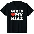thumbnail image 1 of Kids Girls Love My Rizz Funny Meme Saying T-Shirt, 1 of 4