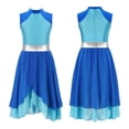 thumbnail image 1 of Kids Girls Lyrical Sleeveless Liturgical Celebration Praise Ballet Dance Dress Overlay, 1 of 7