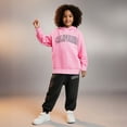 thumbnail image 1 of Kids Girls Matching Sets Long Sleeve Basic Hoodie and Jogger Sweatpants 2 Piece Fall Winter Clothes Clothes for Teen Girls 9-10 Years Trendy Cute&nbsp;Boy Girl&nbsp;Clothing, 1 of 4