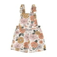 thumbnail image 1 of Kids Girls Overalls Strawberry/Flower Print Denim Sleeveless Straps Buttons Pockets Shortall Summer Romper Jumpsuit, 1 of 7