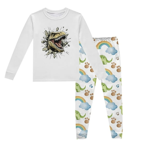 Kids Girls' Pajama Sets Animal Button Down Solid Tops T Shirt Set Toddler Nightgown Toddler Pajamas 4T Cute Boy Girl Clothing