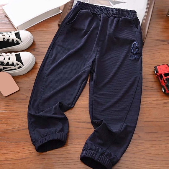 Kids Girls Pants Slacks Navy Boy'S Baggy Casual Pants Summer Fall Long Pants Clothes Girls 7-8 Years
