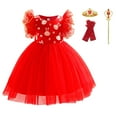 thumbnail image 1 of Kids Girls Princess Dress Birthday Bridesmaid Party Pageant Formal Dresses 3-9Y, 1 of 7