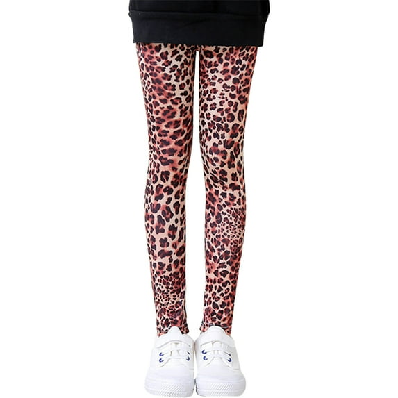 Kids Girls Printed Leggings Full Length Comfy Pants Trousers Toddler Yoga Pants 1 Pack