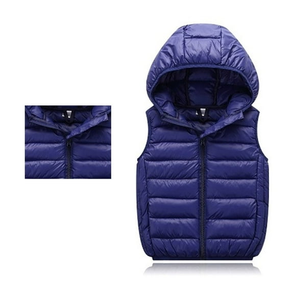 Kids Girls Puffy Vest Hooded Sleeveless Lightweight Girls' Outerwear Vests Girls Winter Clothes Girls Size 8-10 Years Clothes