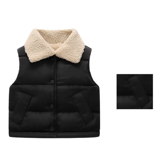 Kids Girls Puffy Vest Sleeveless Lightweight Girls' Outerwear Jackets & Coats Winter Clothes Down Vest 4-5 Years