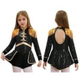 thumbnail image 1 of Kids Girls Ringmaster Circus Marching Band Team Uniforms Halloween Theme Party Dress Ups Black 16, 1 of 7