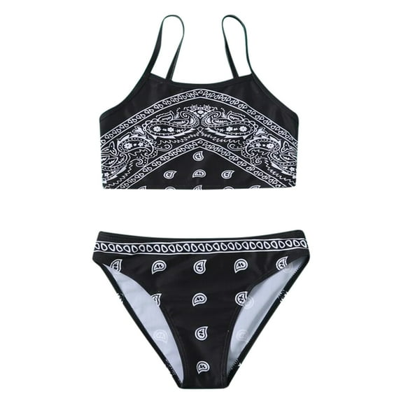 Kids Girls Ruffles Summer Swimwear Swimsuit Bikini Outfits Piece Bathing Suit Kid Girl Bathing Suit Girls Swim Suits Suit with Short Cow Swimsuit Toddler