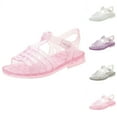 thumbnail image 1 of Abtuhar Kids Girls Summer Sandals Roman Jelly Hollow Soft Beach Shoes, 1 of 4
