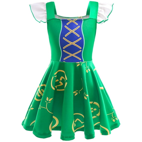 Kids Girls Sarah Marie Sanderson Costume Dress Halloween Dress Up Outfits