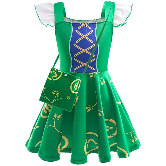 Kids Girls Sarah Marie Sanderson Costume Dress Halloween Dress Up Outfits