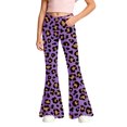 thumbnail image 1 of Kids Girls School Uniform Flare Pants Dress Bottoms Leopard Lightweight Kids Pants Girls Trousers 13-14T, 1 of 6