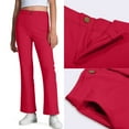 thumbnail image 1 of Kids Girls School Uniform Pants Skinny Fit Kids Dress Pants With Pockets Flare Leg Pants Red Uniform Pants Back To School Clothes For Teen Girls Kids Girls Outfits Size 5-6 Years, 1 of 9