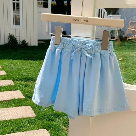 Kids Girls Shorts Casual Loose Fit Elastic Waist Shorts Girl Summer Clothes Girls Biker Shorts 4-5 Years Girls Clothes
