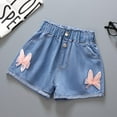 thumbnail image 1 of Kids Girls' Shorts Jeans for Girls High Waisted Denim Shorts Toddler Girl Summer Clothes Girls Shorts Size 8-9 Years, 1 of 3