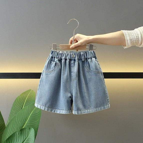 Kids Girls' Shorts Jeans for Teens High Waist Denim Shorts Summer Girl Clothes Girl Clothes 6-7 Years