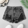 thumbnail image 1 of Kids Girls' Shorts Toddler Jeans Embroidered Girls Clothes Summer Girls Clothes Size 9-10 Years, 1 of 8