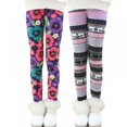 thumbnail image 1 of Kids Girls Soft Leggings Children Girls Winter Warm Fleece Lined Stretchy Leggings 2 Pack,2-13 Years, 1 of 6