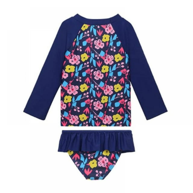 Kids Girls Split Swimsuit Girl's Long Sleeve Sun Protection Sunsuit