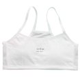 thumbnail image 1 of Kids Girls Sports Bra Training Solid Teen Bra Spaghetti Strap Lightweight Seamless Underwear,White,L, 1 of 6