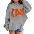 thumbnail image 1 of Kids Girls Sports Shirt Boy First Day Of School Casual Hoodie Pullover In My Preschool Shirt Kindergarten Hooded Sweatshirt With Pocket Suitable For Teen Girls Boys Boy Winter Clothes, 1 of 3