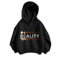 thumbnail image 1 of Kids Girls Sports Shirt Boy Girl Casual Personality Hoodie Pullover Hooded Sweatshirt with No Pocket Suitable for Teen, 1 of 3