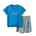 thumbnail image 1 of Kids Sports Shorts Sets Basketball Perfor mance Tank Top with Shorts Basketball Set Basketball Unifor m for Toddler Boys 8-9 Years, 1 of 5