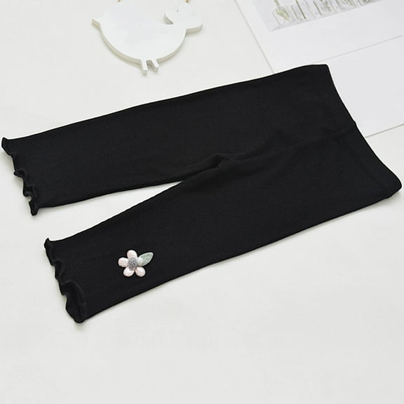 Kids Girls Summer Print Pants Thin Elastic Waist Cropped Pants Children Toddler Girl Outerwear Baggy Pants