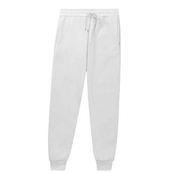 Kids Girls Sweatpants Drawstring Pants With Pockets Boys Solid Pants White Sweat Pants For Girls Boys Joggers Size 6-7 Years