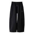 thumbnail image 1 of Kids Girls Sweatpants Girls' Athletic Pants with Pockets Drawstring Loose Fit Girls Sweatpants Size 6-7 Years Boys Sweatpants, 1 of 6
