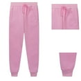 thumbnail image 1 of Kids Girls Sweatpants Kids Athletic Pants with Pockets Adjustable Drawstring Pants Pink Sweatpants Boys Size 8-9 Years Pants, 1 of 5
