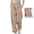 thumbnail image 1 of Sweatpants for Teen Girls Baggy High Waist Elastic Jogger with Pockets Girls Solid Pants Youth Sweatpants Girls Uniform Pants 8-9 Years, 1 of 3