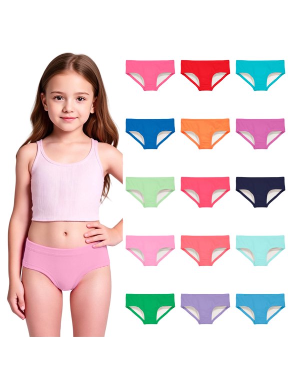 Kids Girls Swim Bottoms Solid Color Triangle Bikini Quick-Dry Briefs Swimwear Gymnastics Dance Sports Underpants for Beach Pool 3T