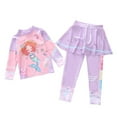 thumbnail image 1 of Kids Girls Swimming Suit Two Piece Swimwear Cute Cartoon Print Sun Bathing for Kids Swimsuits, 1 of 4
