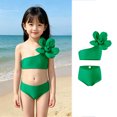 thumbnail image 1 of Kids Girls Swimsuit Swimsuit With Shorts 2 Piece Set Toddler Bathing Suit Girl Bathing Suits Size 2-3 Years, 1 of 6