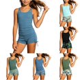 thumbnail image 1 of Kids Girls Swimsuit Swimsuit With Shorts Two Piece Cute Bikinis Girls Rompers Size 9-10 Years, 1 of 3