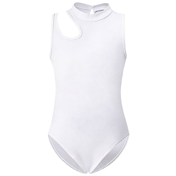 Kids Girls Swimsuit White Girls Swimsuit 1 Piece Sleeveless Quick Dry Surfing Summer Girls Swimwear 3-4 Years