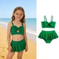 thumbnail image 1 of Kids Girls Swimsuits Girls Swimsuit With Shorts 2 Piece Set Toddler Bathing Suit Girl Girl Swimsuit Size 6-7 Years, 1 of 7