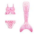 thumbnail image 1 of Kids Girls Swimsuits Tails Bikini Fish Tail Set Girls' Swimwear for Kids Girl 12-13Years, 1 of 3