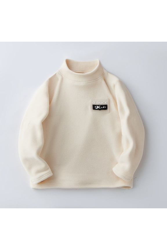 Kids Girls T Shirt Letter Long Sleeve Tees For Basic Crewneck Cotton Kids Sweatshirt Boys White Shirts 4-5 Years Cute Boy Girl Clothing