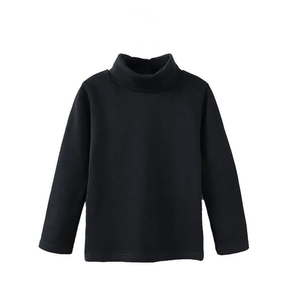 Kids Girls T Shirt Solid color Black Long Sleeve Shirt Boys Crewneck Tee Comfort Colors Boys Fashion 3-4 Years Cute Boy Girl Clothing