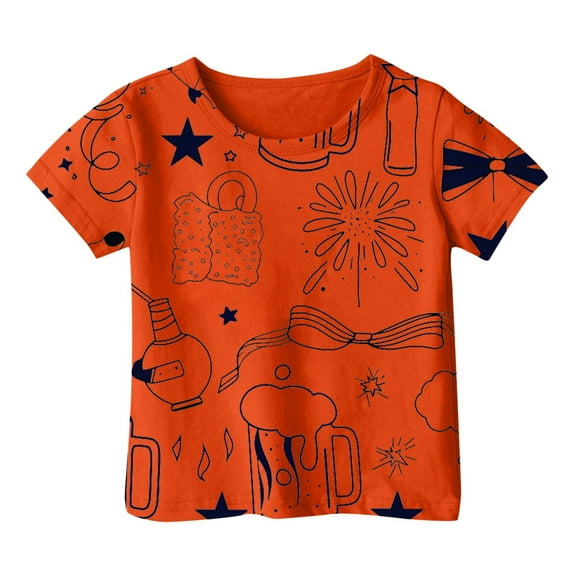 Kids Girls T Shirts Cartoon Girls Short Sleeve Tops Round Neck Girl Summer Outfits Kids Clothes Girls 6-7 Years Cute Girl Clothing